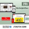 The Economist and New York Times Subscription 3-Year at 77% Off